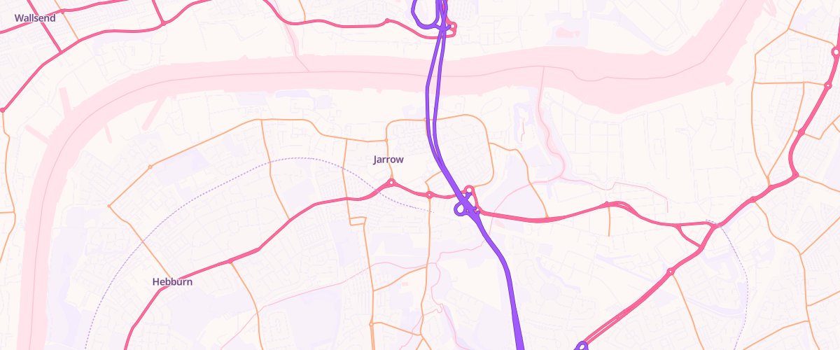 Map showing the location of Mfg Morrisons Jarrow