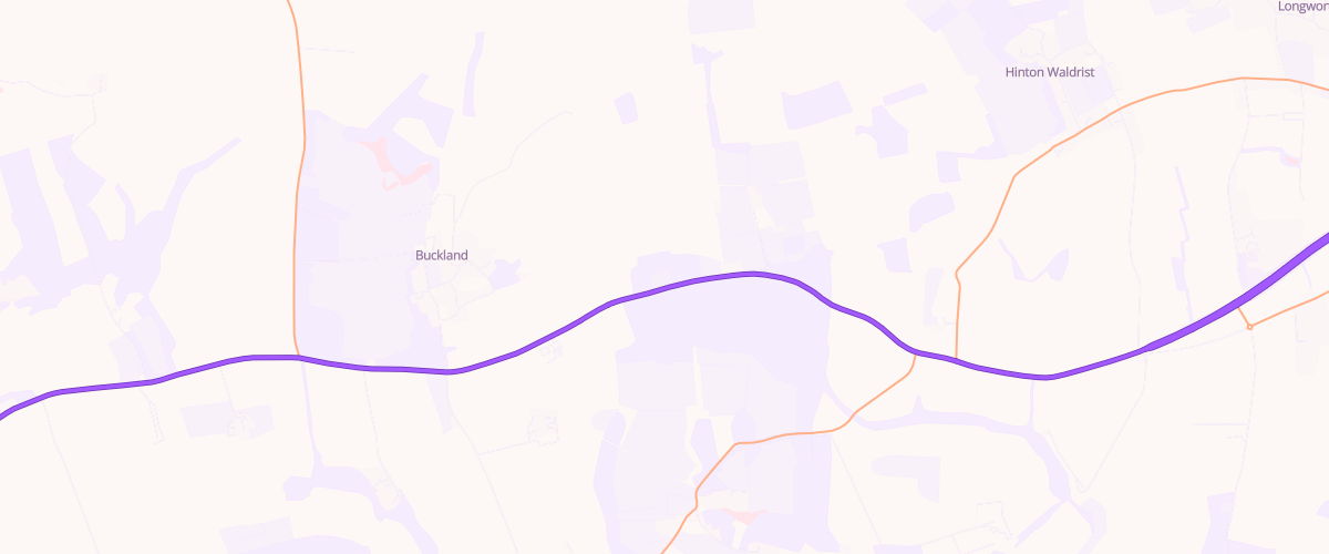 Map showing the location of Buckland Sf Connect