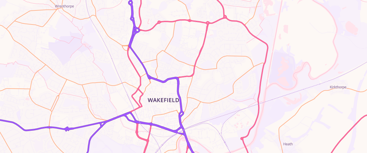 Map showing the location of Jacobs Well Service Station
