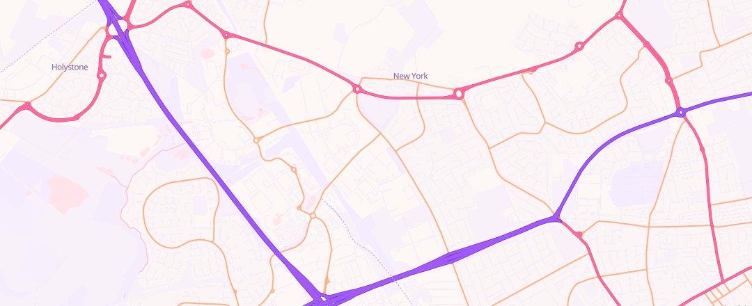 Map showing Arnold Clark, North Shields