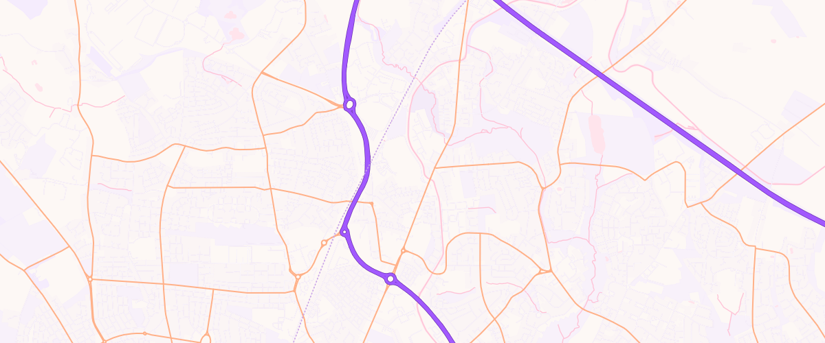 Map showing the location of Coventry Arena Extra Petrol