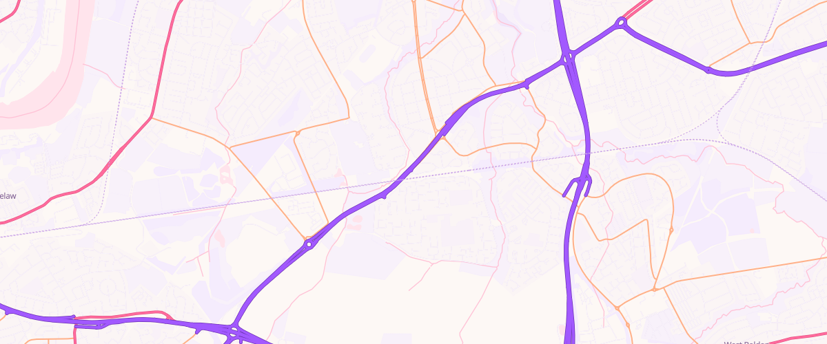 Map showing the location of Hedworth Services