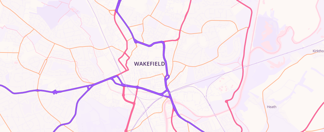 Map showing Sun Lane Garage Wakefield Limited, Wakefield