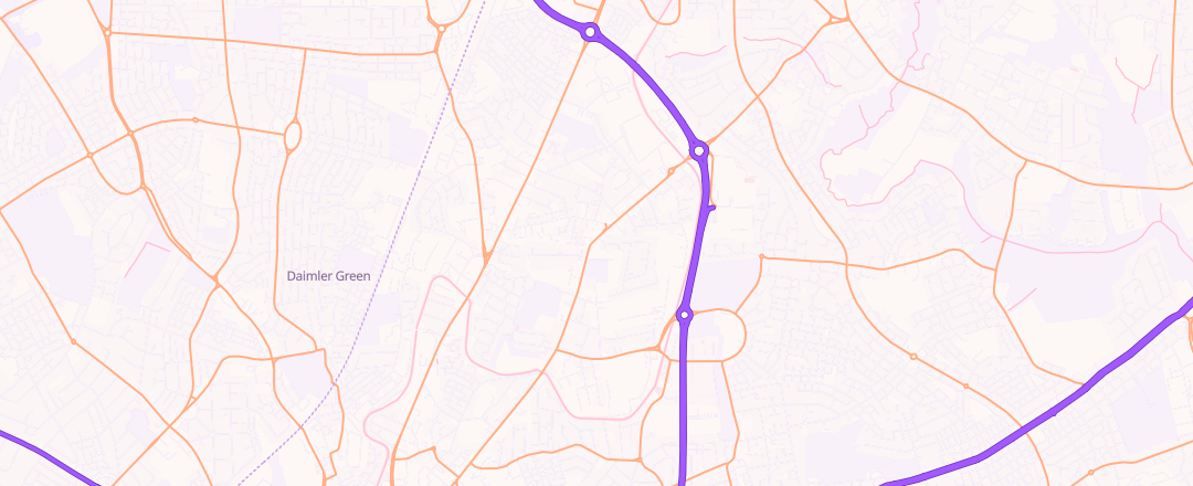 Map showing Mot Centre Services Ltd, Coventry
