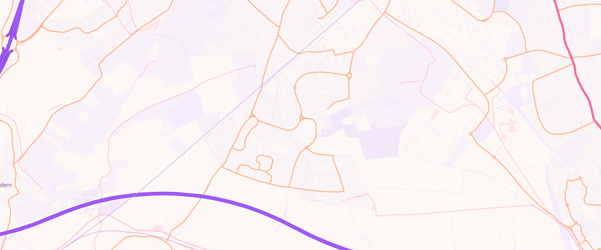 Map showing the location of Asda Sinfin Superstore