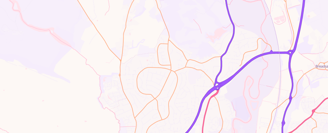 Map showing Rally Motors, Derby