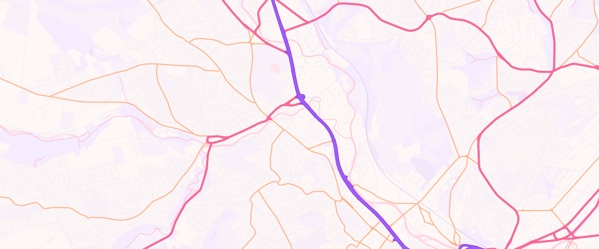 Map showing the location of Mfg Morrisons Sheffield Hillsborough