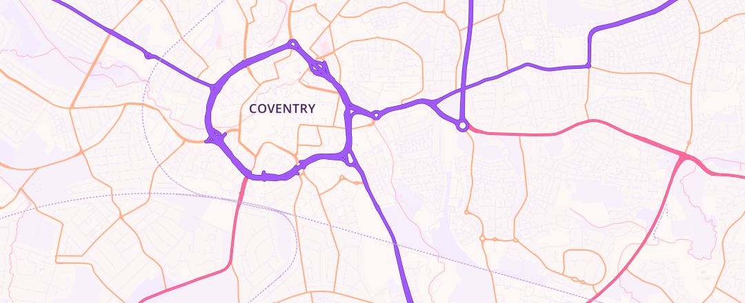 Map showing Mr Tyre Limited, Coventry