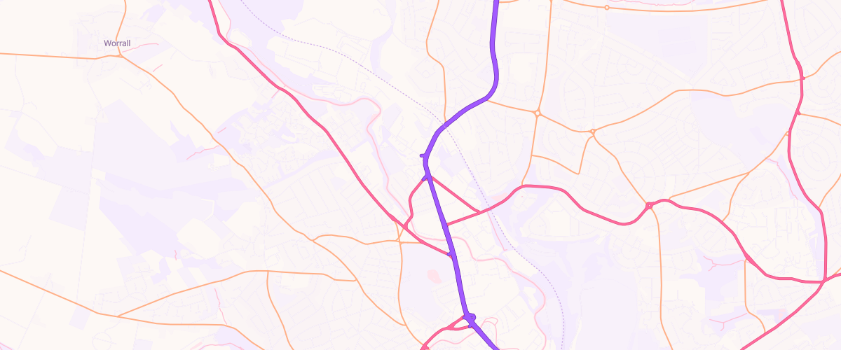 Map showing the location of Br Hillsborough