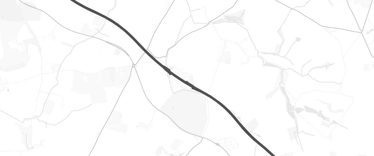 Map showing the location of Welcome Break Warwick North