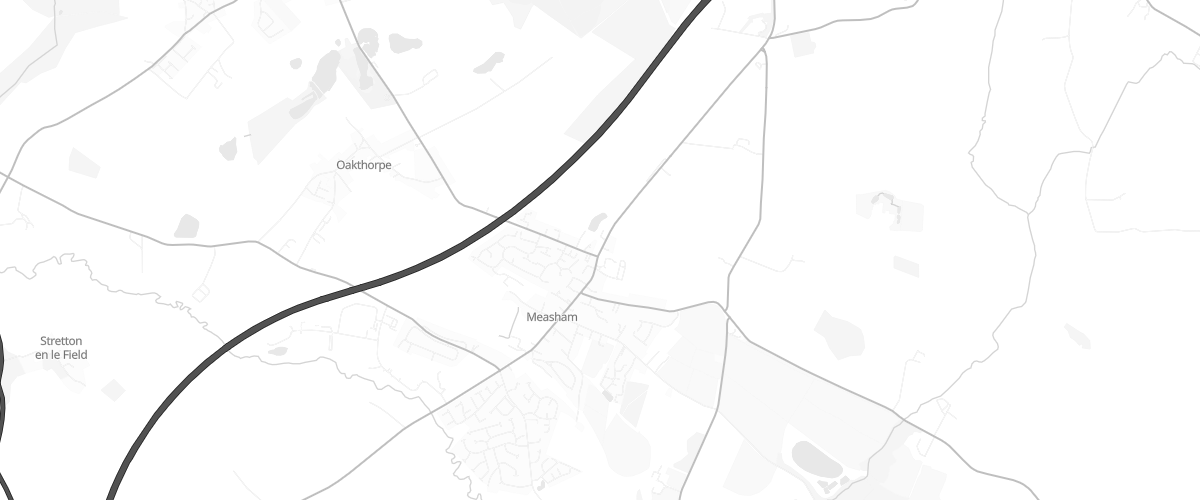 Map showing the location of Mfg Measham