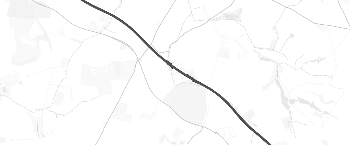 Map showing the location of Welcome Break Warwick South
