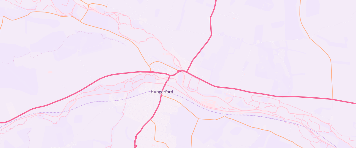Map showing the location of Asda Hungerford Express Petrol