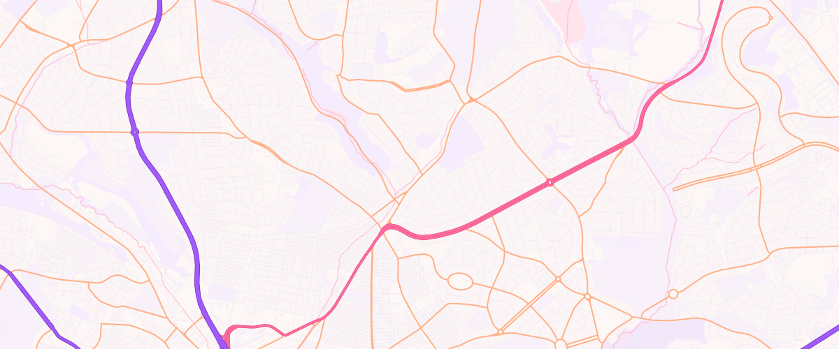 Map showing the location of Gledhow Service Station