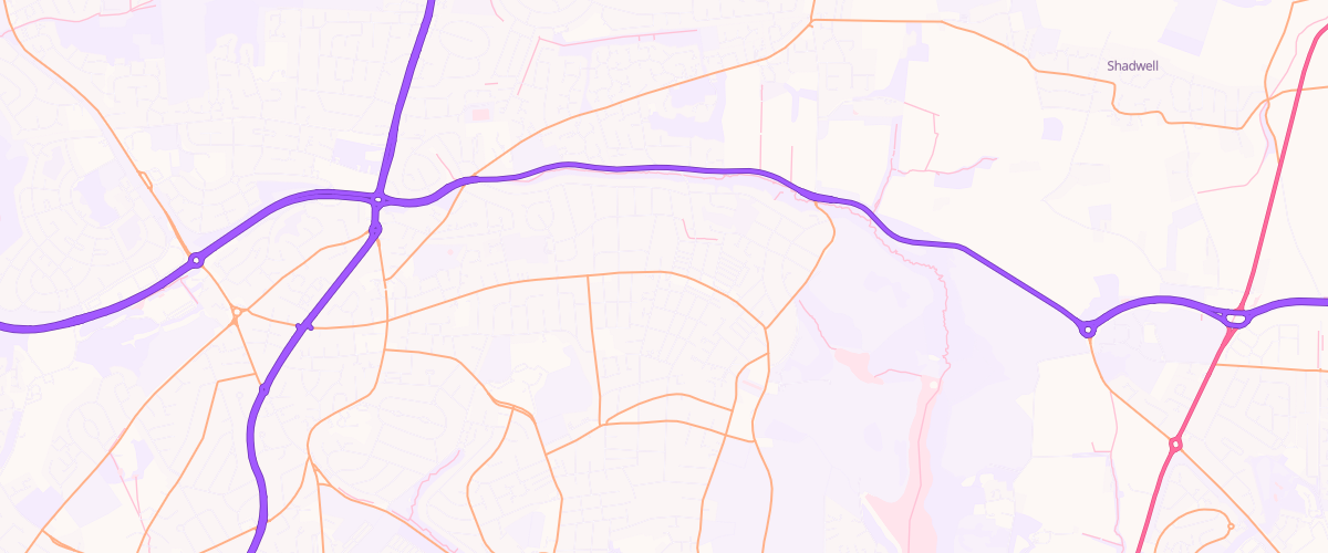 Map showing the location of Asda Roundhay Express Petrol