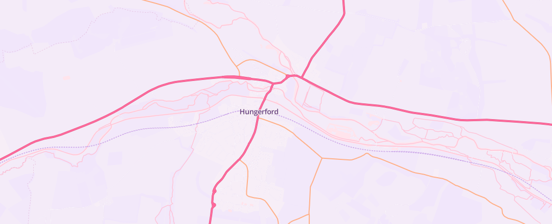 Map showing Hungerford Service Centre Ltd, Hungerford