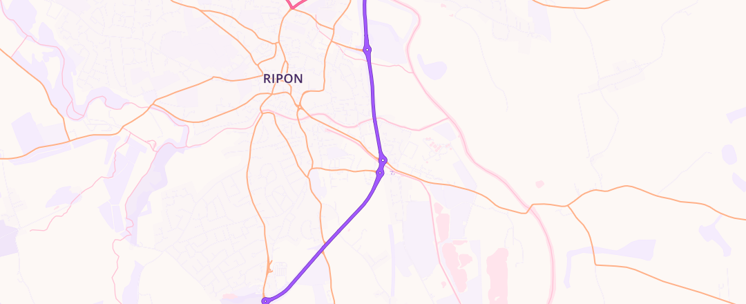 Map showing Ripon Tyre And Auto Services, Ripon