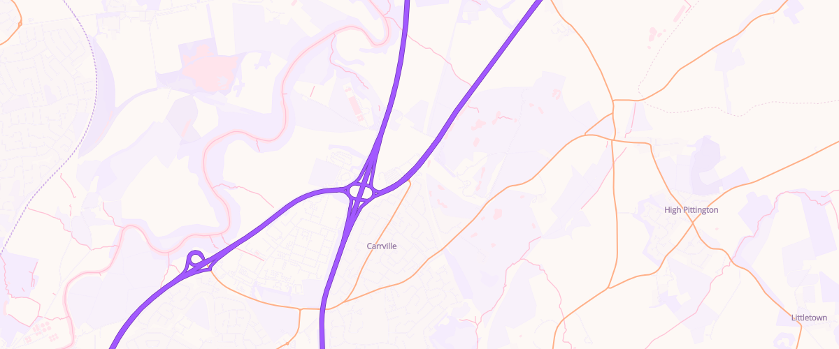 Map showing the location of Shell Durham