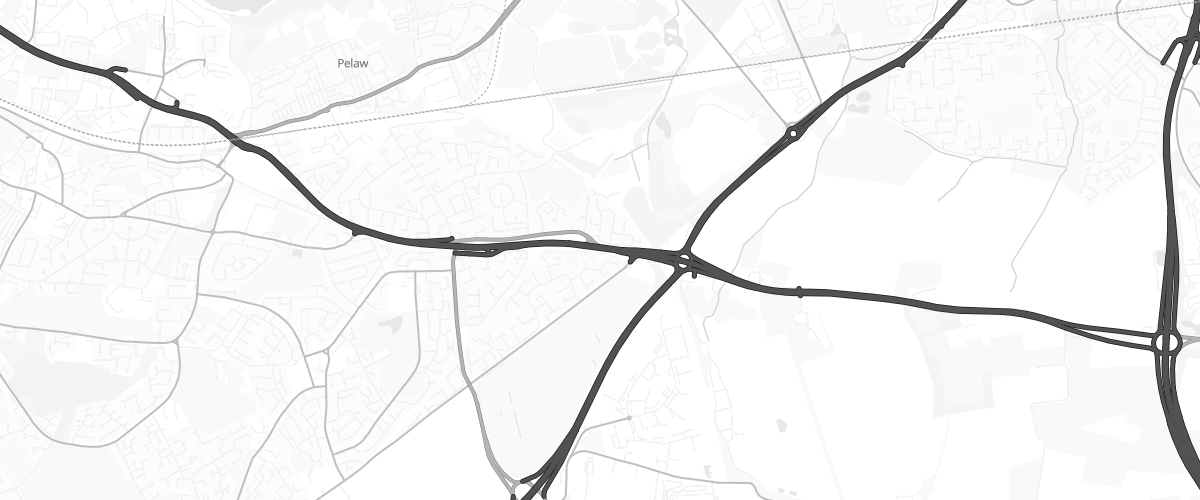 Map showing the location of Four Aces Filling Station