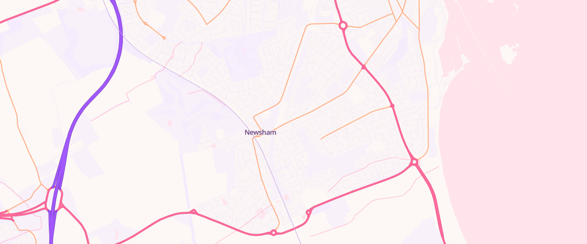 Map showing the location of Avor Garages North East