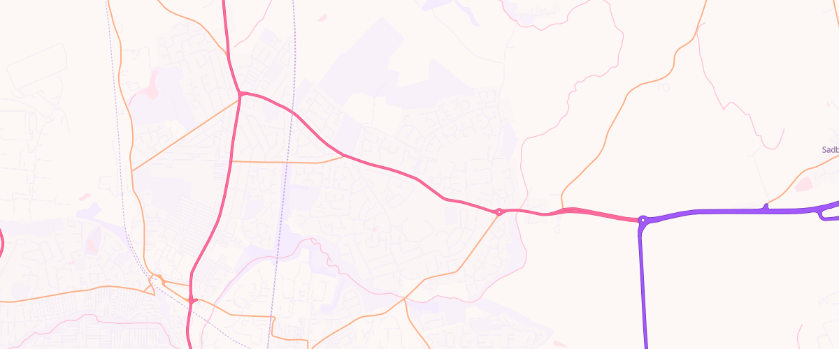 Map showing the location of Asda Darlington Superstore