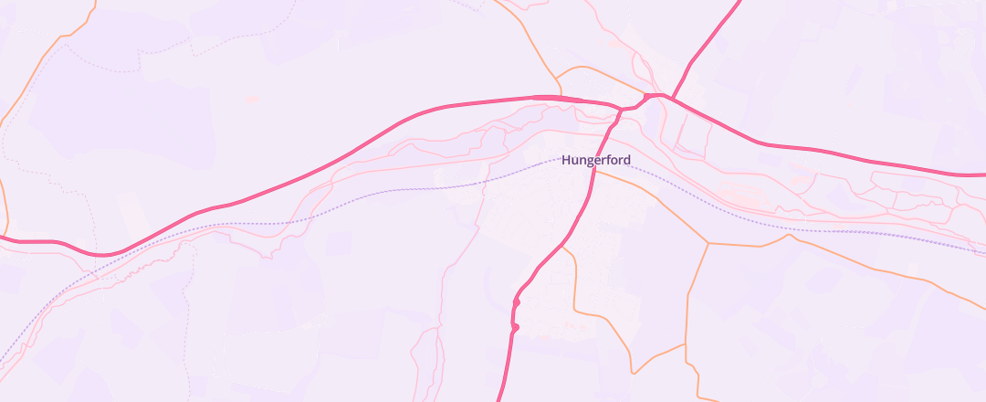 Map showing Harpers Garage Ltd, Hungerford