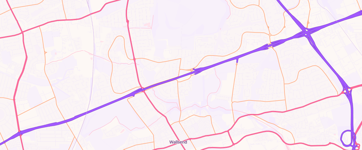 Map showing the location of Mfg Blue Sign