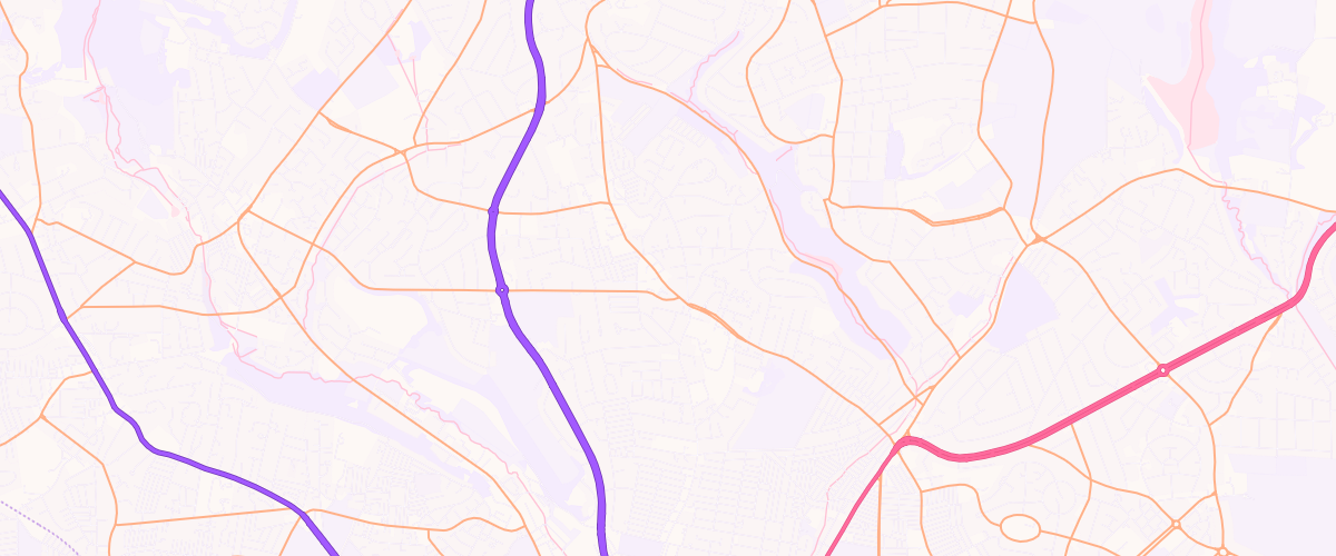Map showing the location of Leeds Harrogate Rd Esso