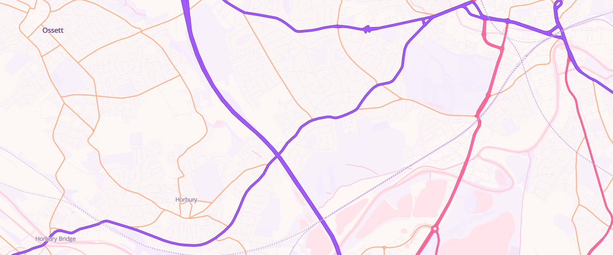 Map showing the location of Asda Lupset Express Petrol