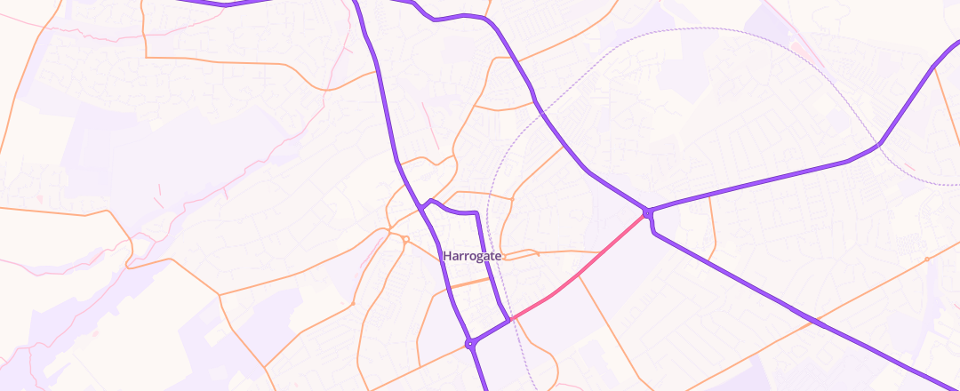 Map showing Halfords Autocentre, Harrogate