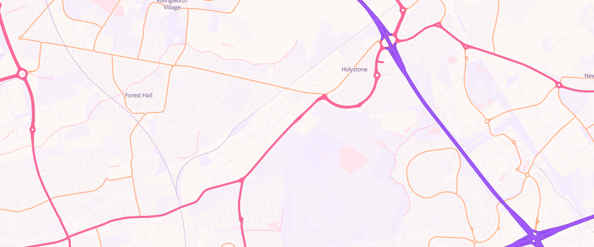 Map showing the location of Asda Benton