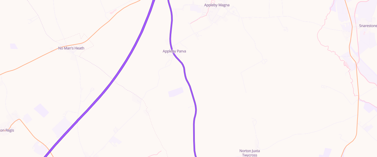 Map showing the location of Shell Magna