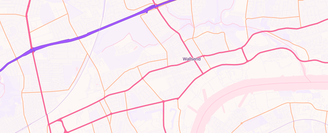 Map showing Forster Auto Centre, Wallsend