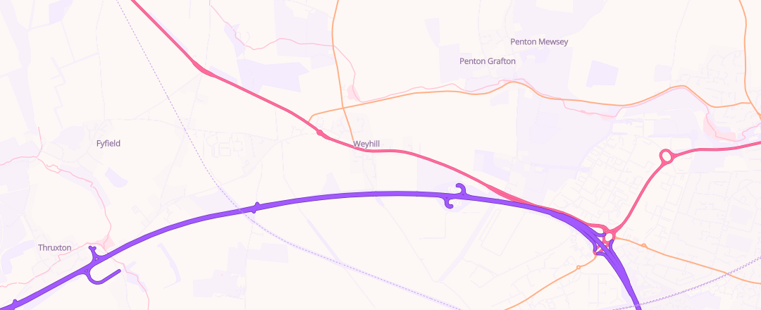 Map showing Switch Tyre Ltd, Andover