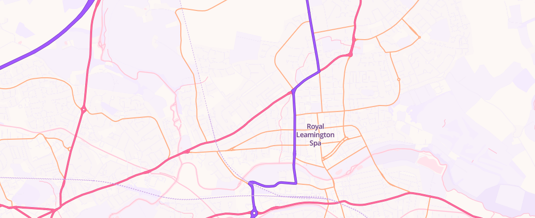 Map showing Crescent Garage Leamington Limited, Leamington Spa