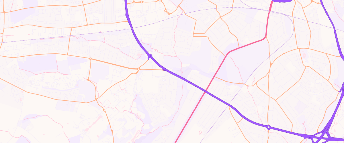 Map showing the location of Asda Canley Ford Express