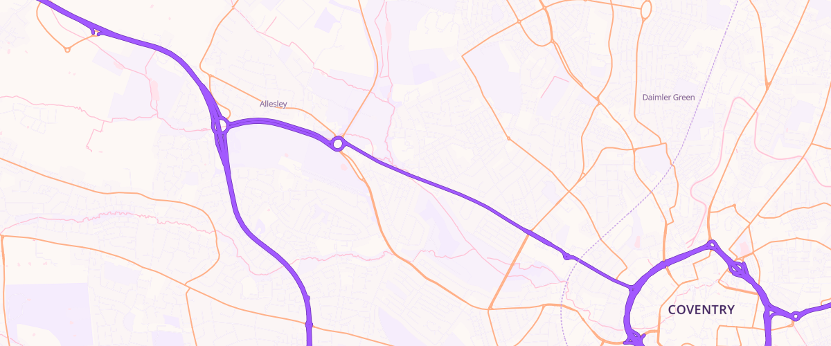 Map showing the location of Eg Holyhead Road Pfs