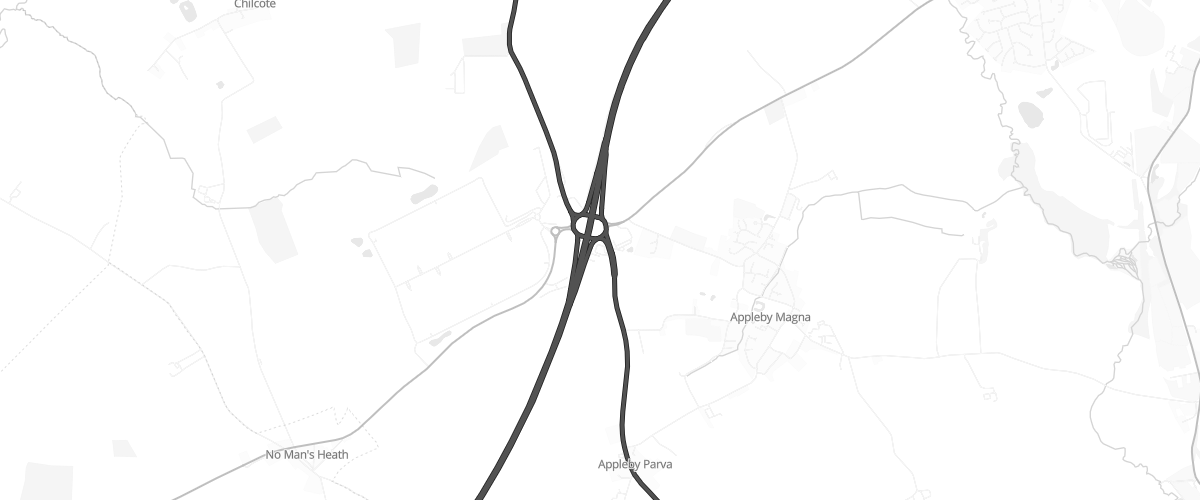 Map showing the location of Shell Magna