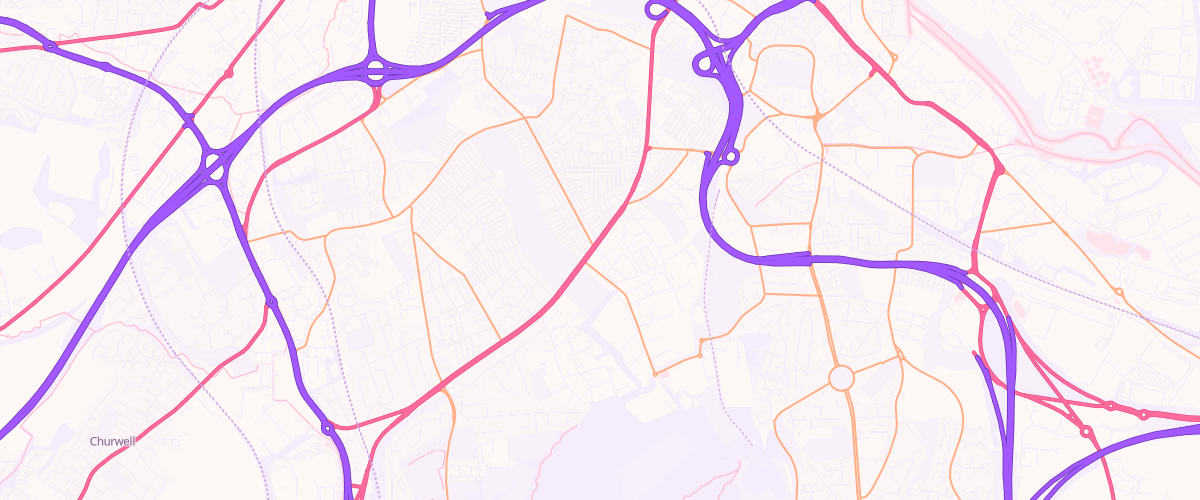Map showing the location of Asda Leeds Express Petrol