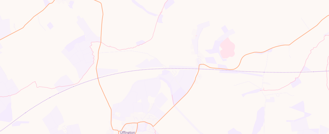 Map showing Deaconz Auto Services, Uffington