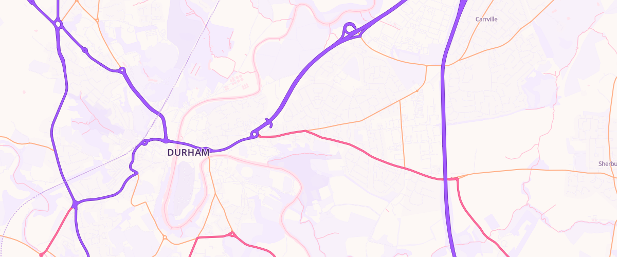 Map showing the location of St Giles Filling Station