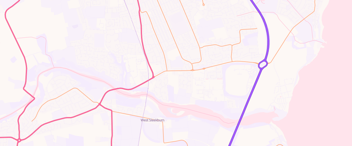 Map showing the location of Pgg Ashington