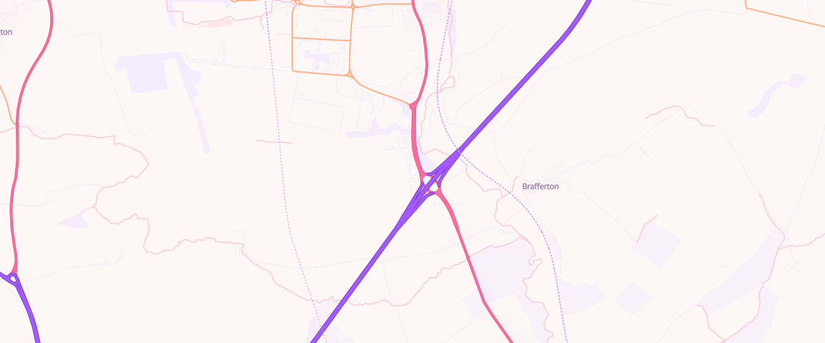 Map showing the location of Asda Forest Park S/stn