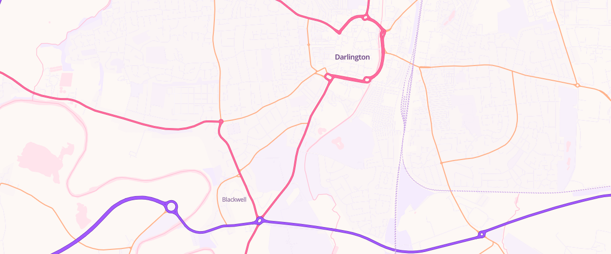 Map showing the location of Rontec Grange Road