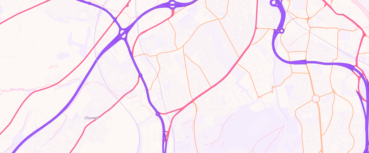 Map showing the location of Asda Beeston Supermarket