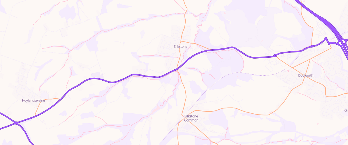 Map showing the location of Asda Silkstone Express Petrol