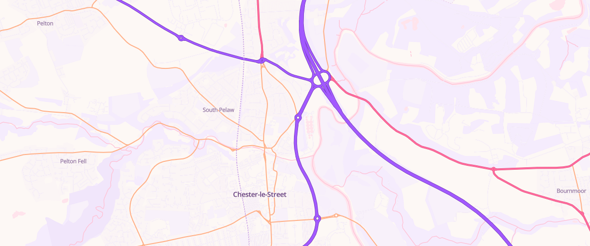 Map showing the location of Park Road Sf Connect