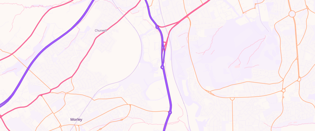 Map showing the location of Sainsburys White Rose