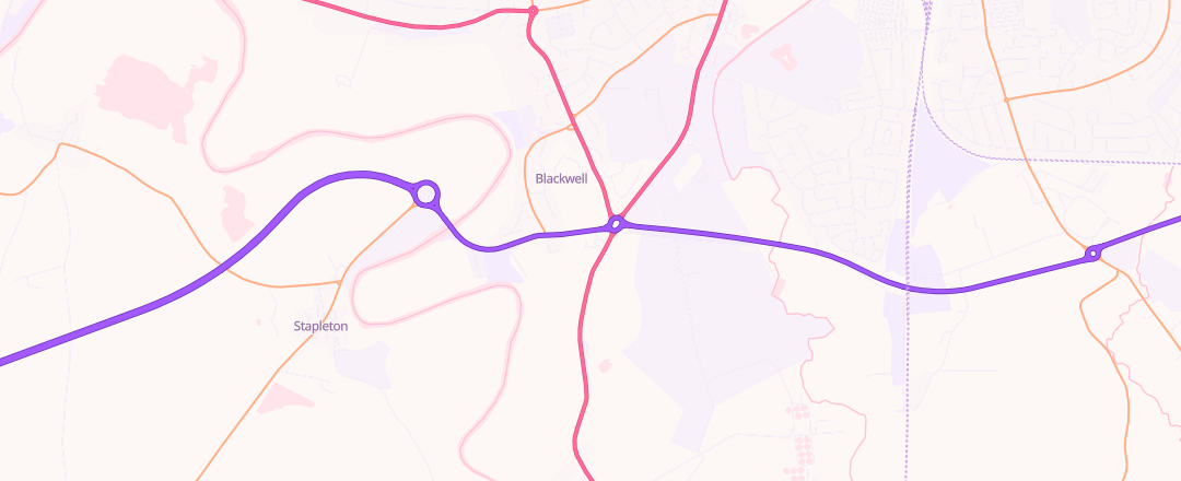 Map showing Evans Halshaw Ford Transit Centre Darlington, Darlington