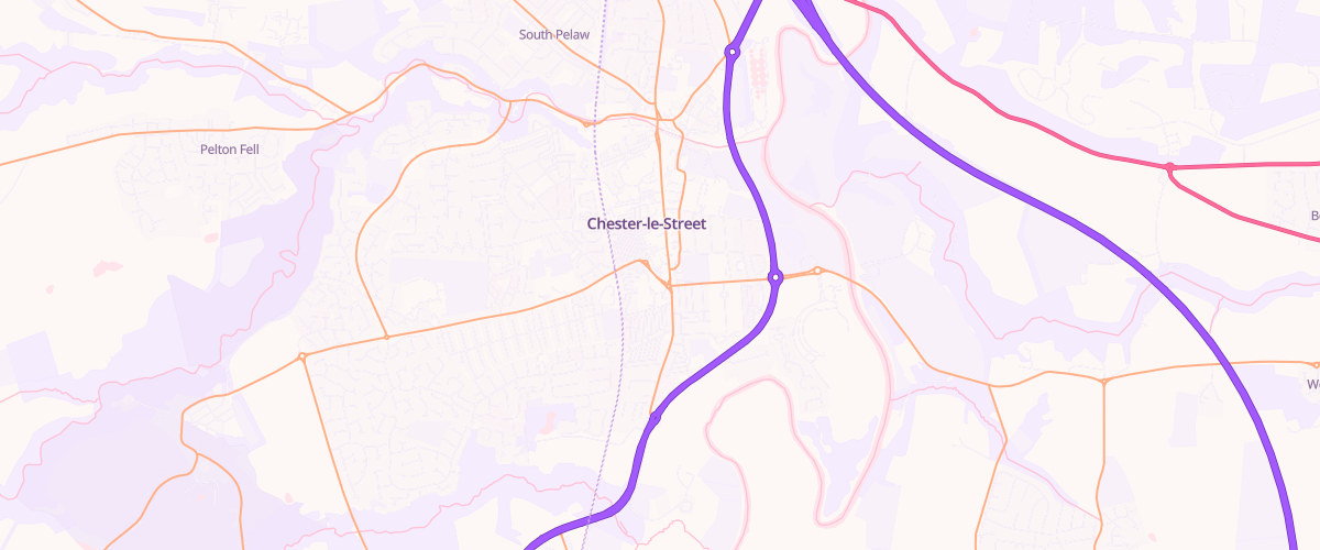 Map showing the location of Asda Cestrian Express Petrol